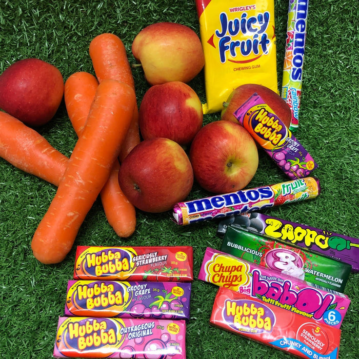 What does Hubba Bubba, crunchy apples & carrots have in common?