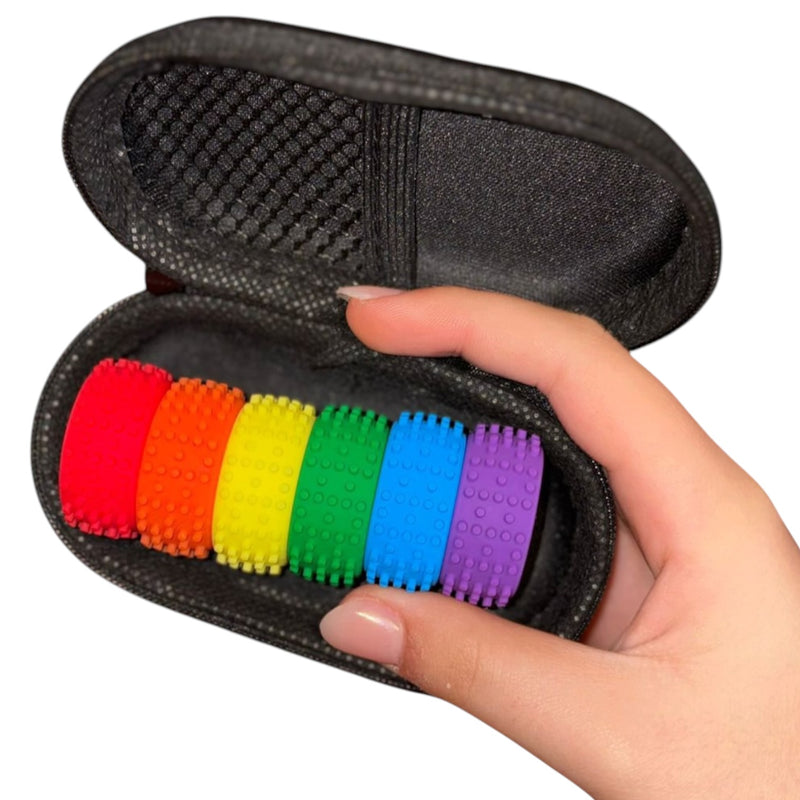 MagStak Node - Textured Magnetic Sensory Set (6 Pieces)