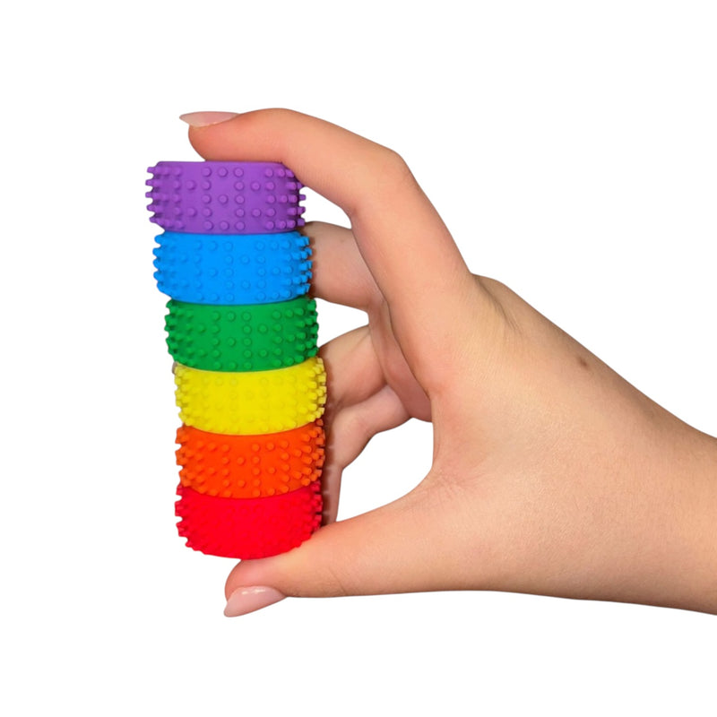 MagStak Node - Textured Magnetic Sensory Set (6 Pieces)