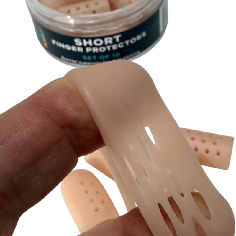 Short Finger Protectors – Set of 10 | Super Stretchy Picking Support