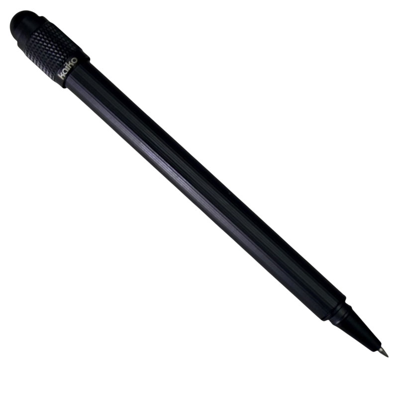 ONYX Spinner Pen by Kaiko - all-black textured spinner pen