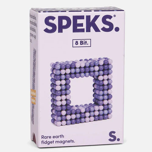 Speks Purple 8 Bit Pixel Mini Magnet Balls