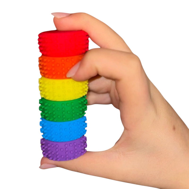MagStak Node - Textured Magnetic Sensory Set (6 Pieces)