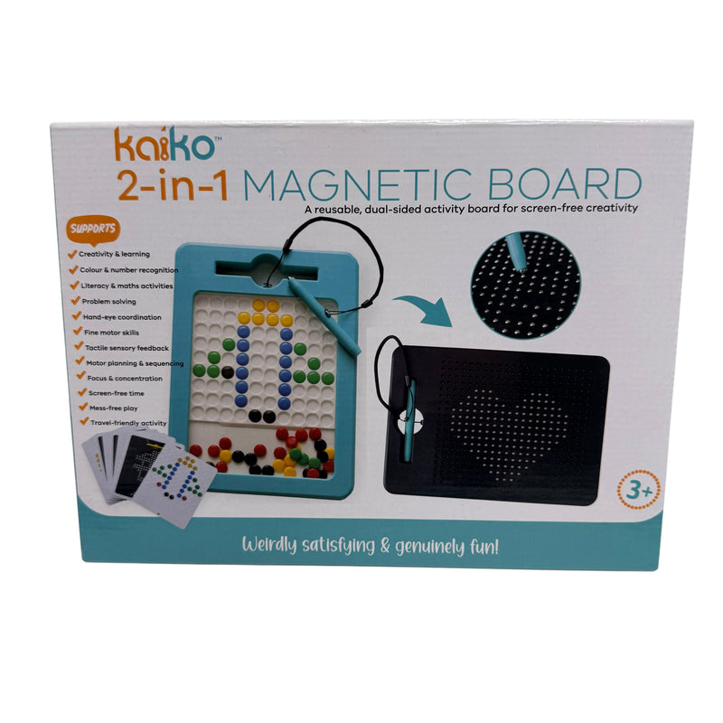 2-in-1 Magnetic Board - 2 Sided Magnetic Drawing & Pixel Board