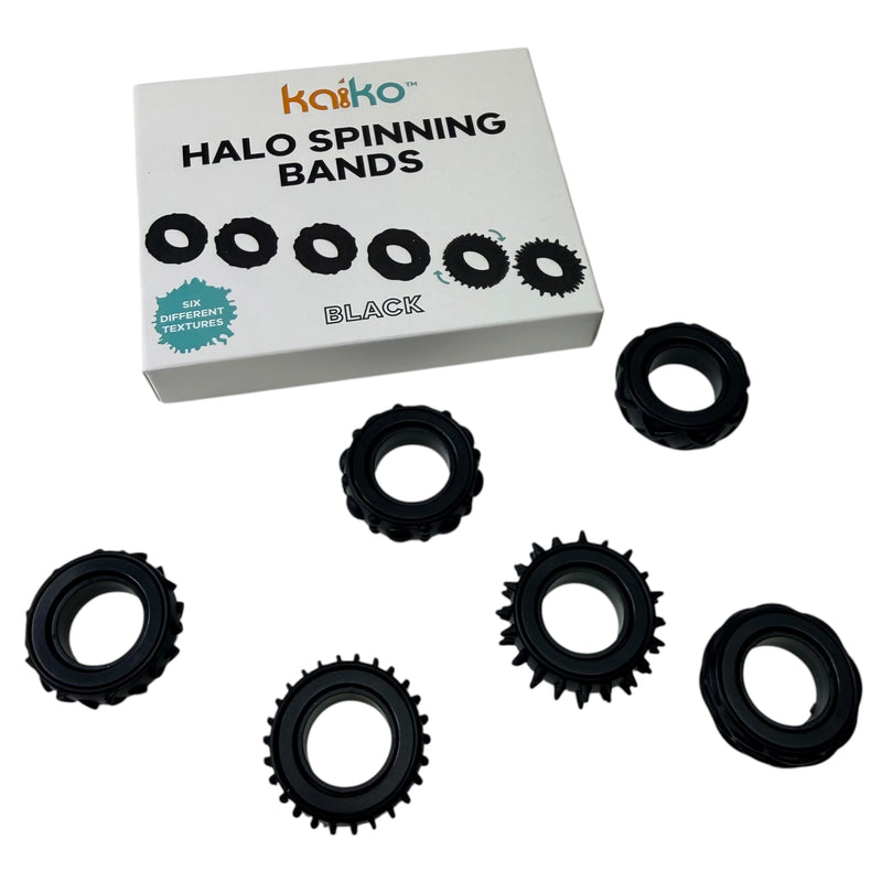 Halo Spinning Bands By Kaiko  - 6 Unique Tactile Interchangeable Designs