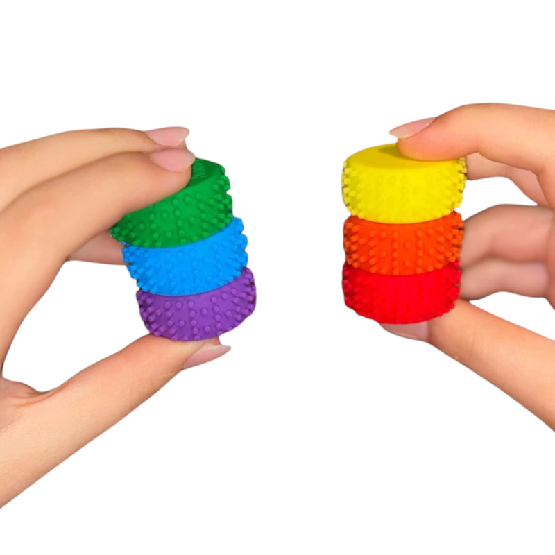 MagStak Node - Textured Magnetic Sensory Set (6 Pieces)