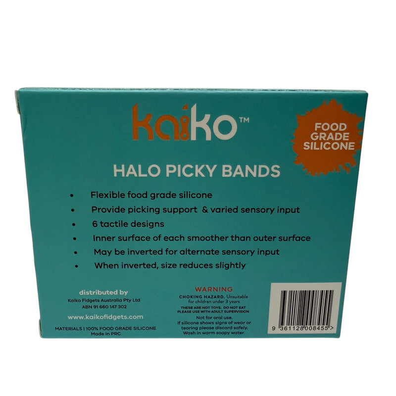 Halo Picky Bands - Set of 12 Wearable Sensory Tools and Picking Supports