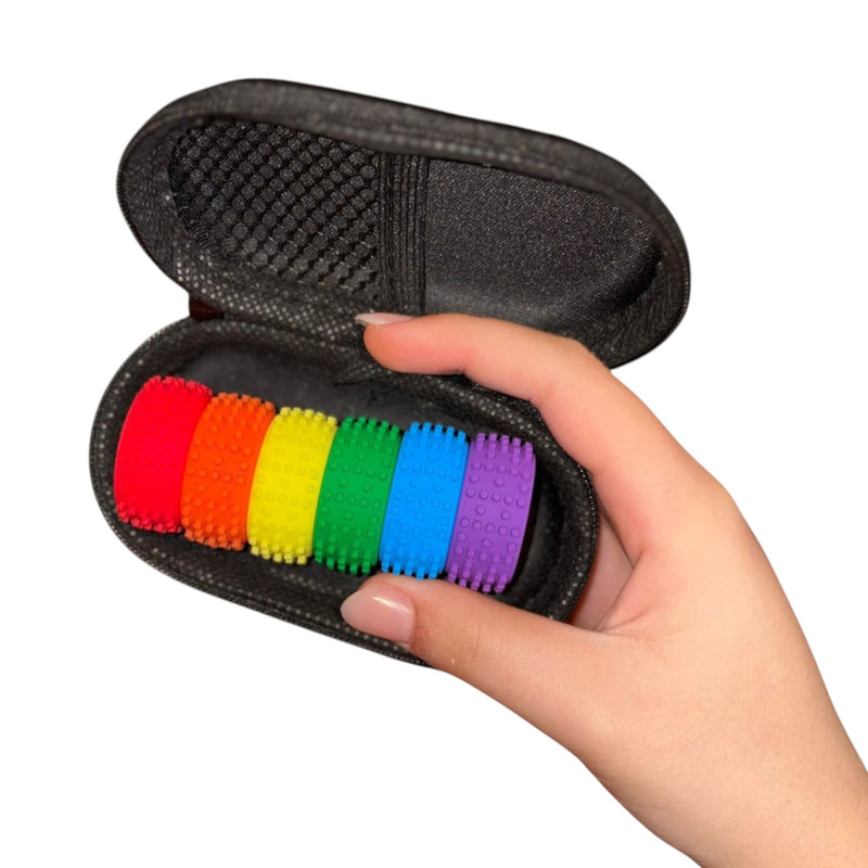 MagStak Node - Textured Magnetic Sensory Set (6 Pieces)
