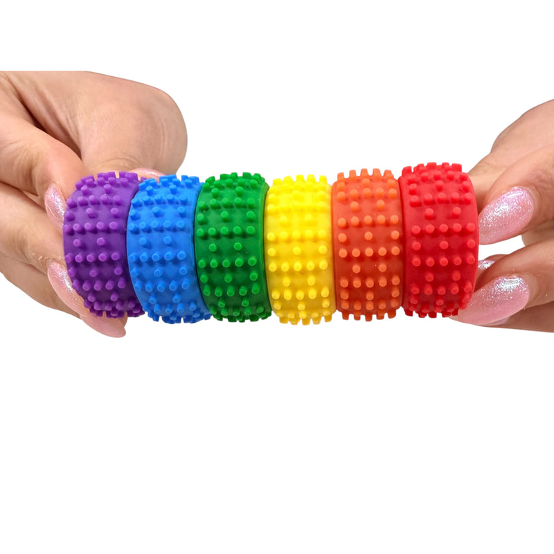MagStak Node - Textured Magnetic Sensory Set (6 Pieces)