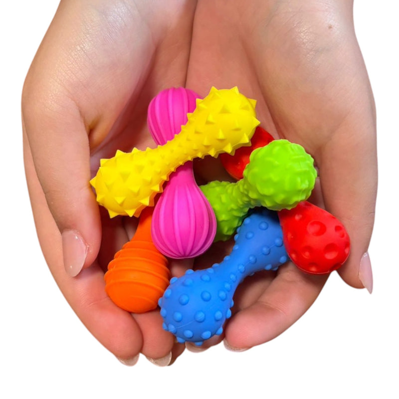 FLEXI – Textured Silicone Sensory Tools by Kaiko – 6 Pack