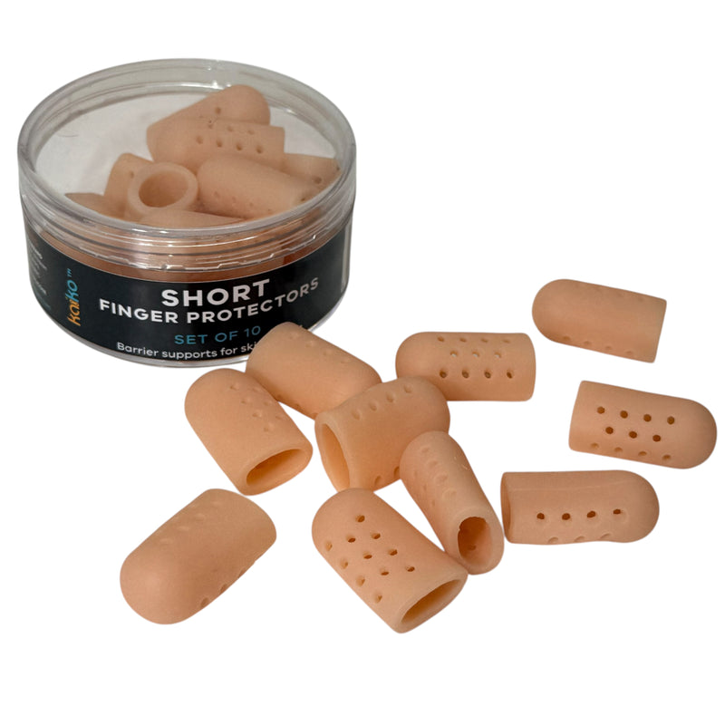 Short Finger Protectors – Set of 10 | Super Stretchy Picking Support