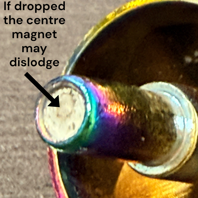 Oil Slick Square Spinning Cube