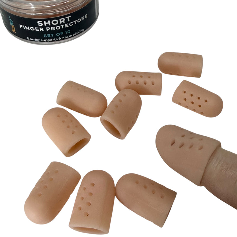 Short Finger Protectors – Set of 10 | Super Stretchy Picking Support