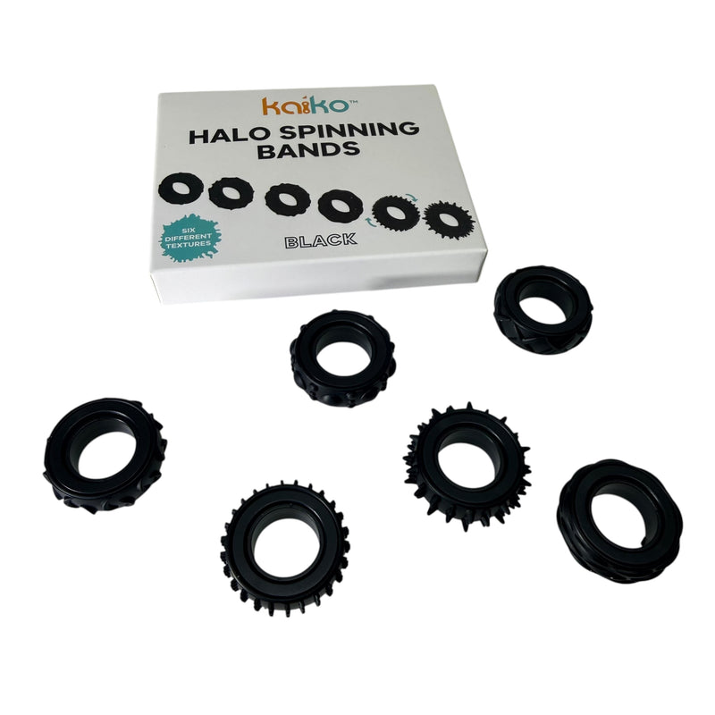 Halo Spinning Bands By Kaiko  - 6 Unique Tactile Interchangeable Designs