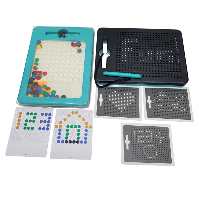 2-in-1 Magnetic Board - 2 Sided Magnetic Drawing & Pixel Board