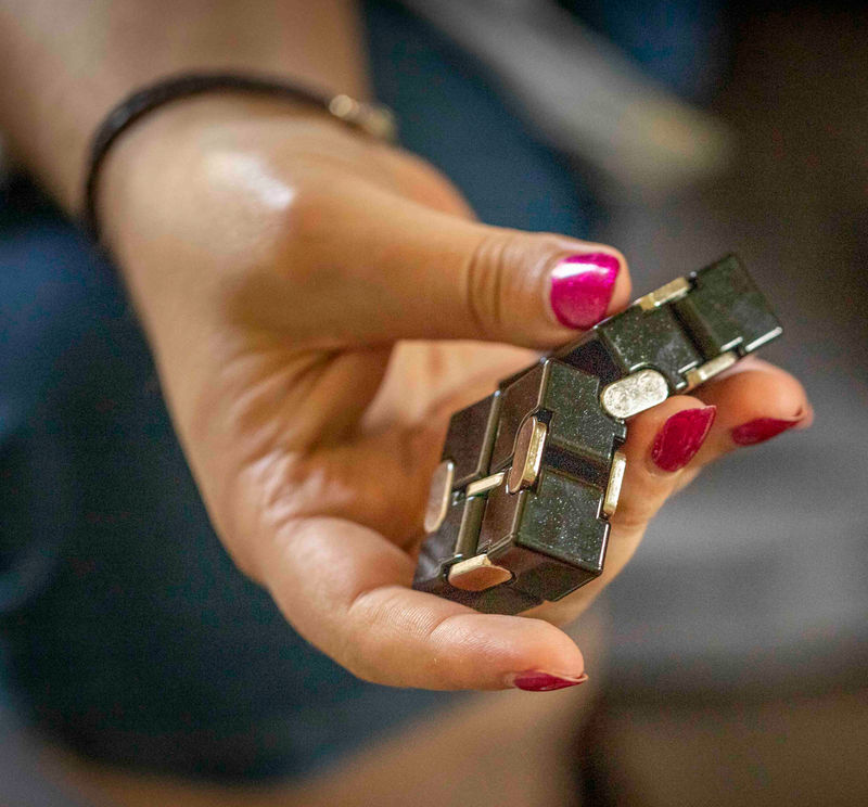 BLACK Metal Infinity Cube Fidget