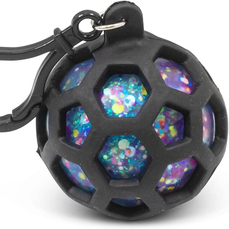 Black Fusion Squish Keychain Ball