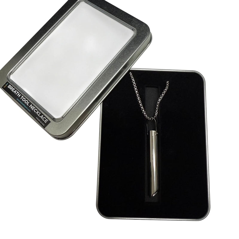 Breath Tool 304 grade Stainless Steel - Mindful Breathing Unisex Necklace
