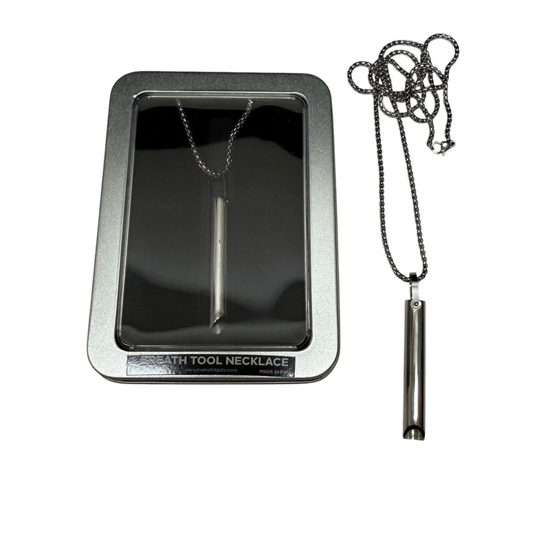 Breath Tool 304 grade Stainless Steel - Mindful Breathing Unisex Necklace