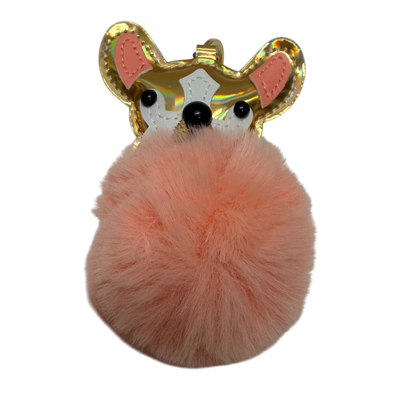 French Bulldog Fluffy Keyring