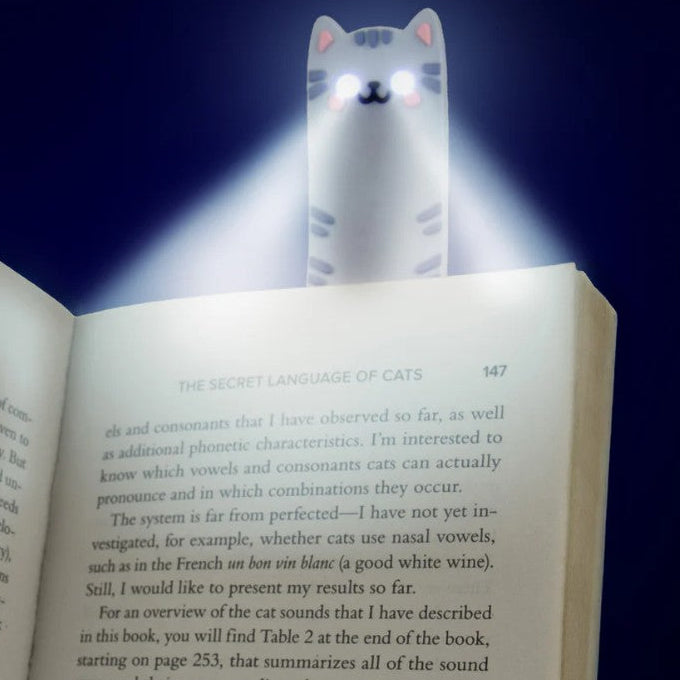 Cat Reading Light & Bookmark
