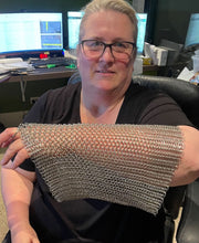 Chain Maille Cuff - Hand Crafted 'Open' Tube