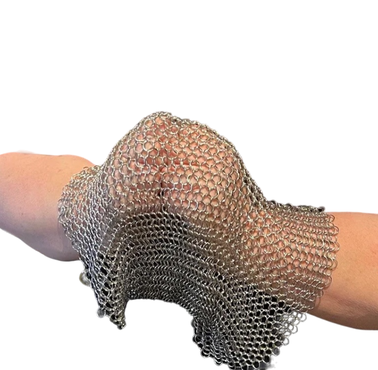 Chain Maille Cuff - Hand Crafted 'Open' Tube