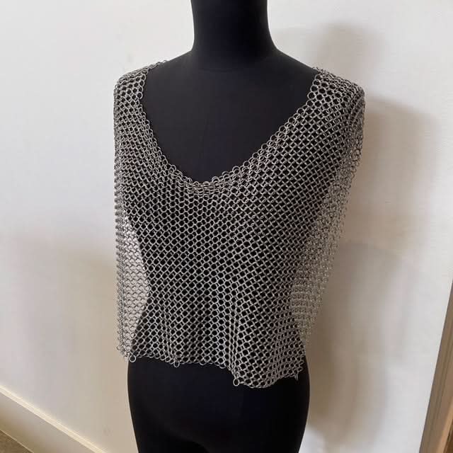 Chain Maille Hand Crafted 'Open' Vest - Free Size Literally fits ANYONE