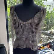 Chain Maille Hand Crafted 'Open' Vest - Free Size Literally fits ANYONE