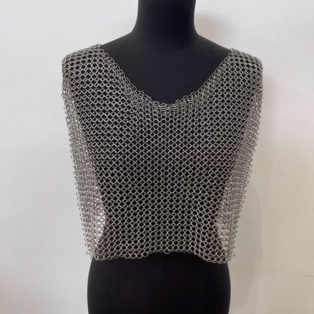 Chain Maille Hand Crafted 'Open' Vest - Free Size Literally fits ANYONE