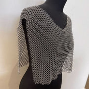 Chain Maille Hand Crafted 'Open' Vest - Free Size Literally fits ANYONE