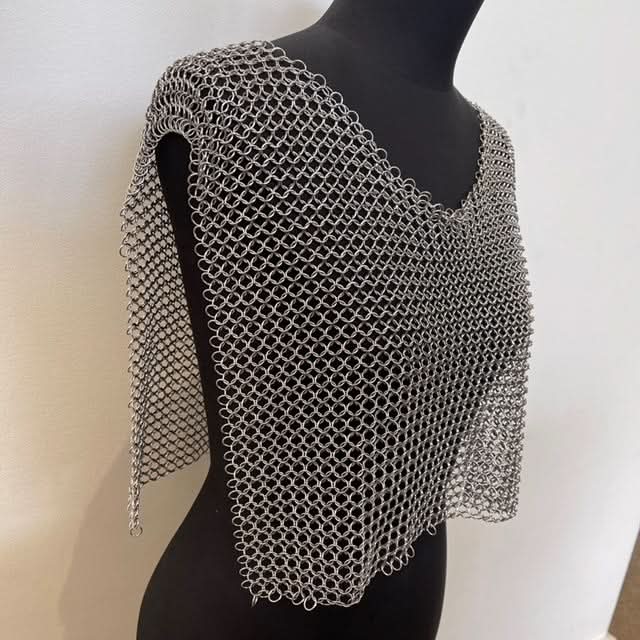 Chain Maille Hand Crafted 'Open' Vest - Free Size Literally fits ANYONE