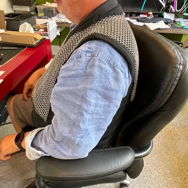 Chain Maille Hand Crafted 'Open' Vest - Free Size Literally fits ANYONE