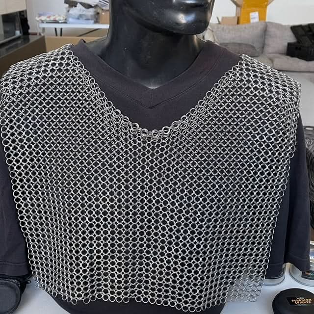 Chain Maille Hand Crafted 'Open' Vest - Free Size Literally fits ANYONE