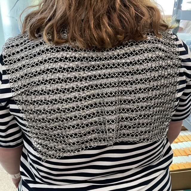 Chain Maille Hand Crafted 'Open' Vest - Free Size Literally fits ANYONE