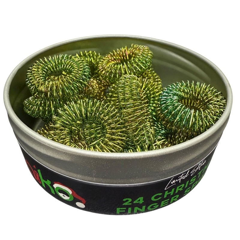 フィンガースパイキー 10個セット - フィジェットキーリング付き