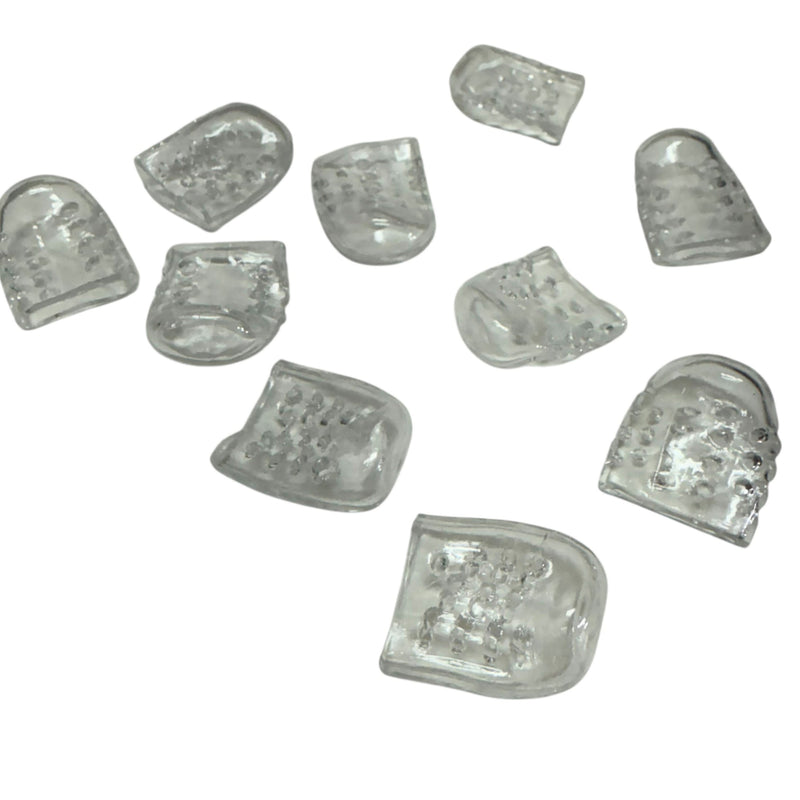 Clear Finger Protectors : Set of 10  – Finger or Toe Protectors and Picking Supports