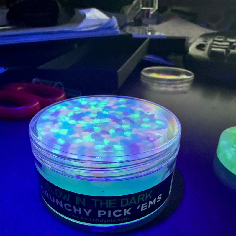 Crunchy Pick 'Ems - with Glow in the Dark Resin