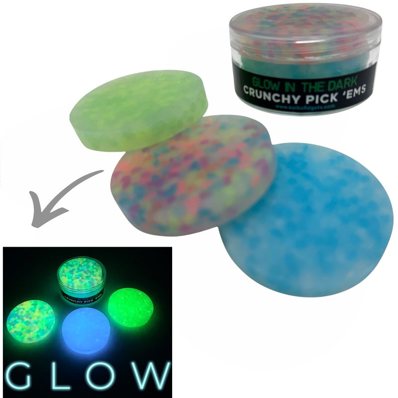 Crunchy Pick 'Ems - with Glow in the Dark Resin