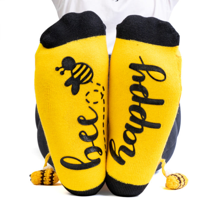 SOCKS- Bee Happy