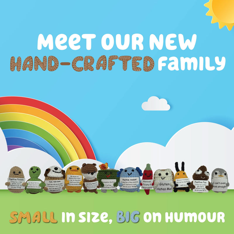 Ducks NOT In A Row - Mini Hand Crochet Plush Support