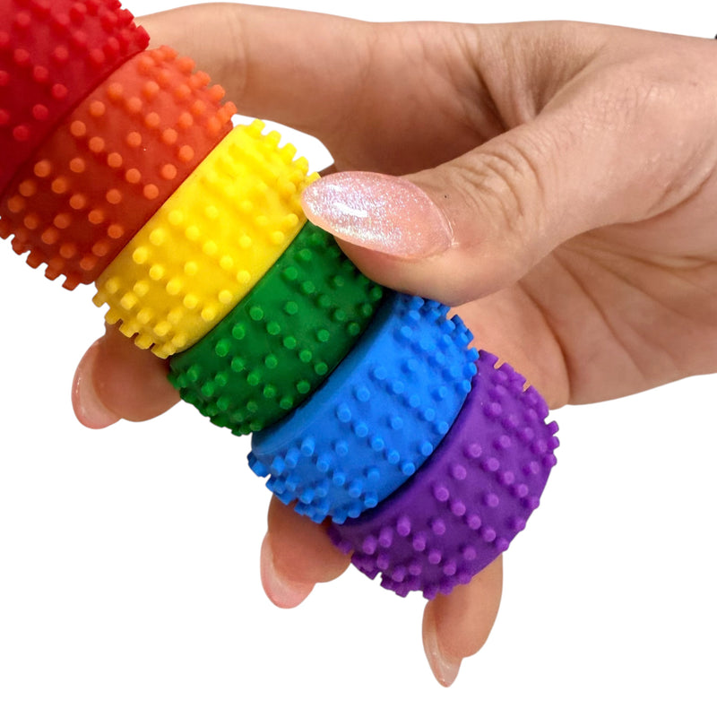 MagStak Node - Textured Magnetic Sensory Set (6 Pieces)