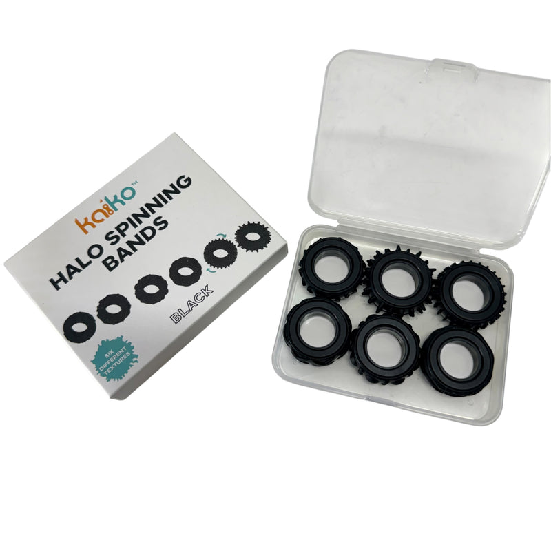 Halo Spinning Bands By Kaiko  - 6 Unique Tactile Interchangeable Designs