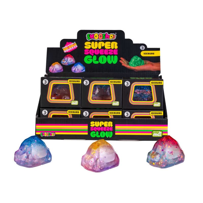 Smoosho's Iceburg Glow Super Squeeze - Glow-in-the-dark