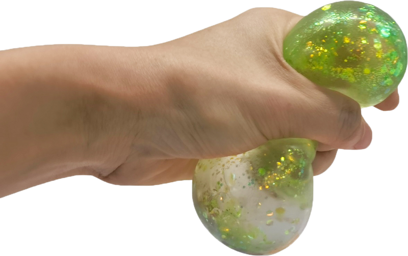Epic Squish Dazzles squeezed in hand