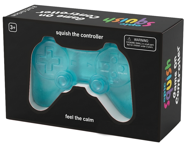 Epic Squish Game On Controller retail packaging