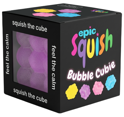 Epic Squish Bubble Cubie retail packaging