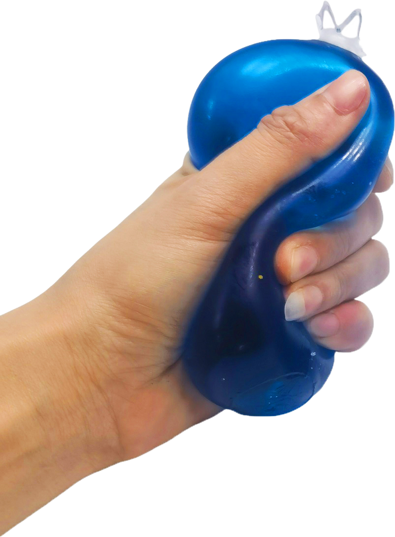 Epic Squish Berrielicious blueberry squeezed in hand