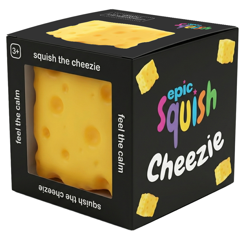 Epic Squish Cheezie retail packaging