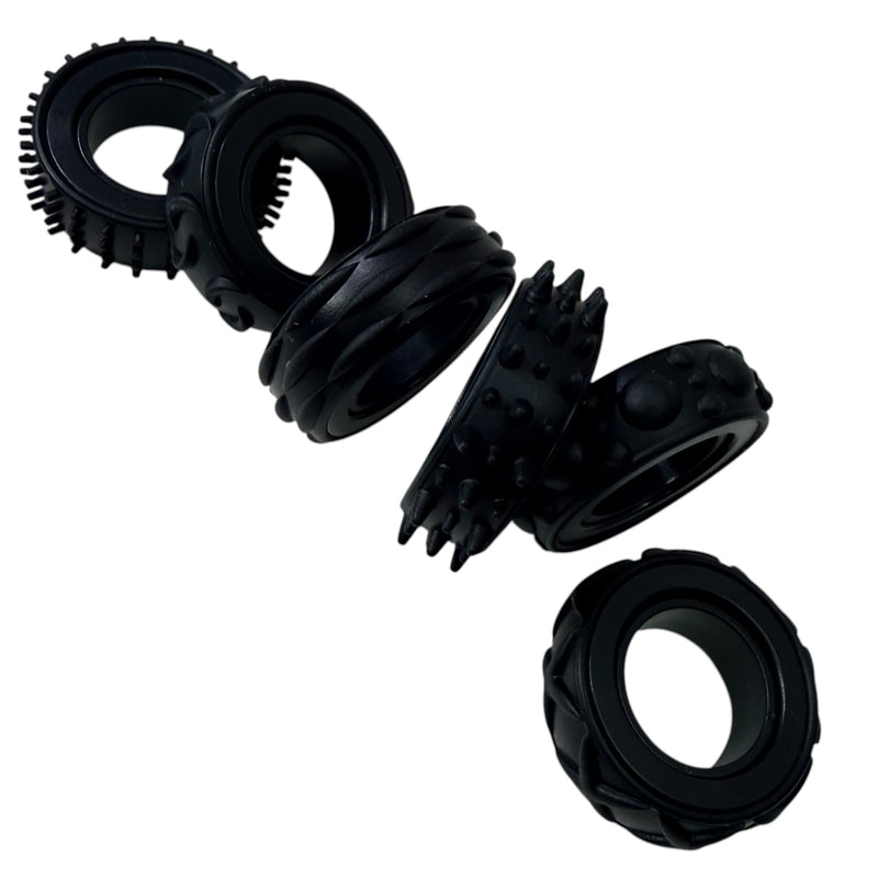 Halo Spinning Bands By Kaiko  - 6 Unique Tactile Interchangeable Designs